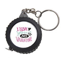 I Love You My Valentine (white) Our Two Hearts Pattern (white) Measuring Tapes by FashionFling