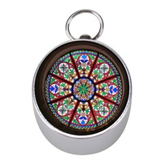 Church Window Window Rosette Mini Silver Compasses