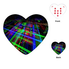 Electronics Board Computer Trace Playing Cards (heart) 
