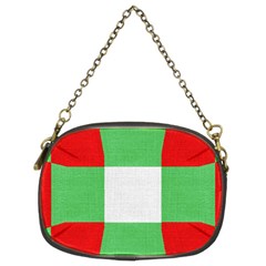 Fabric Christmas Colors Bright Chain Purses (two Sides) 