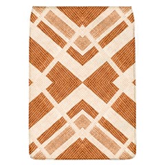Fabric Textile Tan Beige Geometric Flap Covers (l)  by Nexatart