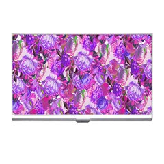 Flowers Abstract Digital Art Business Card Holders by Nexatart