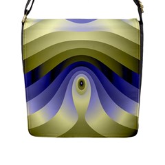 Fractal Eye Fantasy Digital Flap Messenger Bag (l) 