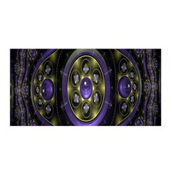 Fractal Sparkling Purple Abstract Satin Wrap by Nexatart