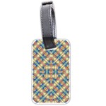 Modern Geometric Intricate Pattern Luggage Tags (Two Sides) Back