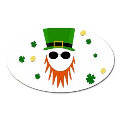 St  Patrick s Day Oval Magnet by Valentinaart