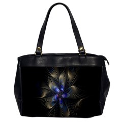 Fractal Blue Abstract Fractal Art Office Handbags