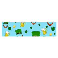 St  Patrick s Day Pattern Satin Scarf (oblong) by Valentinaart