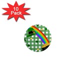 St. Patrick s day rainbow 1  Mini Magnet (10 pack) 