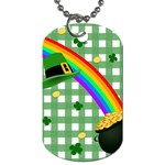 St. Patrick s day rainbow Dog Tag (One Side)