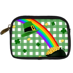 St  Patrick s Day Rainbow Digital Camera Cases by Valentinaart