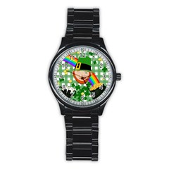 Lucky Irish Stainless Steel Round Watch by Valentinaart