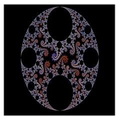 Fractal Complexity Geometric Large Satin Scarf (square)