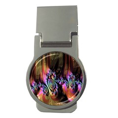 Fractal Colorful Background Money Clips (round)  by Nexatart