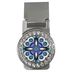 Fractal Cathedral Pattern Mosaic Money Clips (cz)  by Nexatart