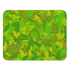 Green Autumn Double Sided Flano Blanket (large)  by Valentinaart