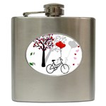 Love design Hip Flask (6 oz)