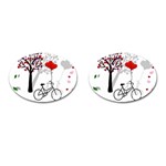 Love design Cufflinks (Oval)