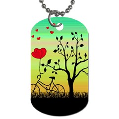 Love Sunrise Dog Tag (one Side) by Valentinaart