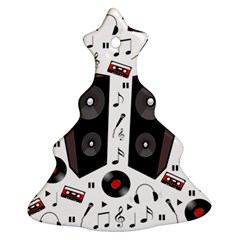 Loud Music Christmas Tree Ornament (two Sides) by Valentinaart