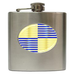 Metallic Gold Texture Hip Flask (6 Oz)