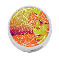 Orange Guy Spider Web 4-port Usb Hub (one Side) by Nexatart