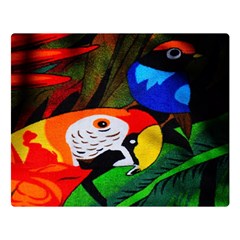 Papgei Red Bird Animal World Towel Double Sided Flano Blanket (large)  by Nexatart