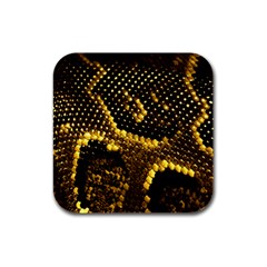 Pattern Skins Snakes Rubber Square Coaster (4 Pack) 