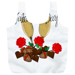 Valentine s Day Romantic Design Full Print Recycle Bags (l)  by Valentinaart