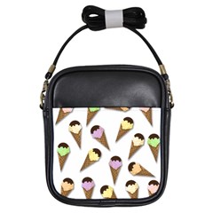 Ice Cream Pattern Girls Sling Bags