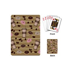 Coffee And Donuts  Playing Cards (mini)  by Valentinaart