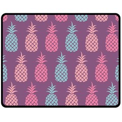 Pineapple Pattern  Double Sided Fleece Blanket (medium) 