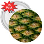 Pineapple Pattern 3  Buttons (10 pack) 