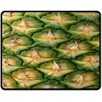 Pineapple Pattern Fleece Blanket (Medium) 