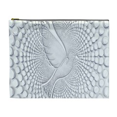 Points Circle Dove Harmony Pattern Cosmetic Bag (xl) by Nexatart