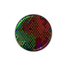 Psychedelic Abstract Swirl Hat Clip Ball Marker