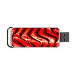 Red Fractal  Mathematics Abstact Portable Usb Flash (one Side)