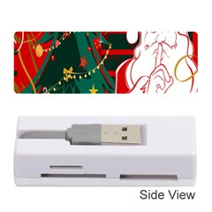 Santa Clause Xmas Memory Card Reader (stick)  by Nexatart