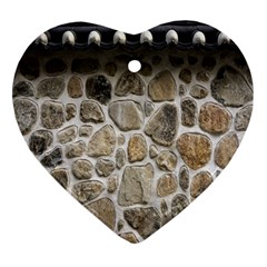 Roof Tile Damme Wall Stone Heart Ornament (two Sides) by Nexatart