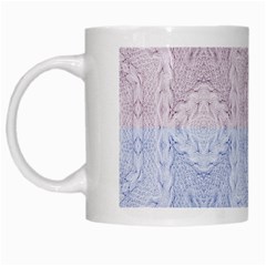 Seamless Kaleidoscope Patterns In Different Colors Based On Real Knitting Pattern White Mugs by Nexatart