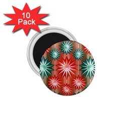 Star Pattern  1 75  Magnets (10 Pack) 