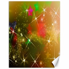 Star Christmas Background Image Red Canvas 12  X 16   by Nexatart