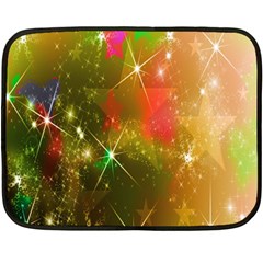 Star Christmas Background Image Red Fleece Blanket (mini) by Nexatart