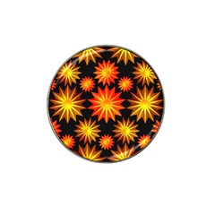 Stars Patterns Christmas Background Seamless Hat Clip Ball Marker (4 Pack) by Nexatart