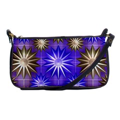 Stars Patterns Christmas Background Seamless Shoulder Clutch Bags