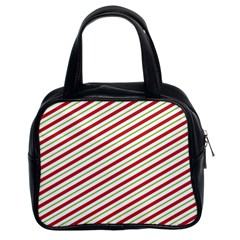 Stripes Striped Design Pattern Classic Handbags (2 Sides)