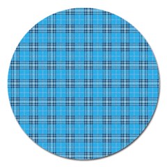 The Checkered Tablecloth Magnet 5  (round) by Nexatart