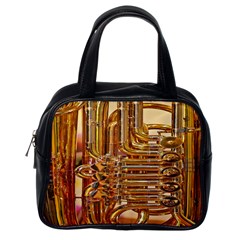 Tuba Valves Pipe Shiny Instrument Music Classic Handbags (one Side)