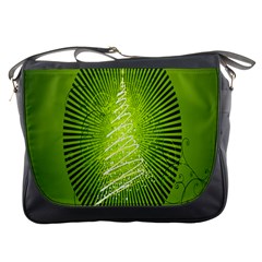 Vector Chirstmas Tree Design Messenger Bags