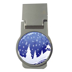 Vector Christmas Design Money Clips (round) 